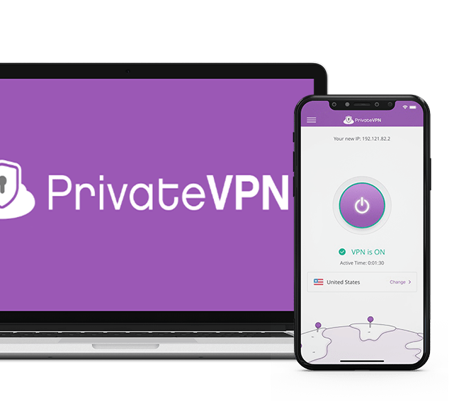 PrivateVPN-Laptop-Smartphone